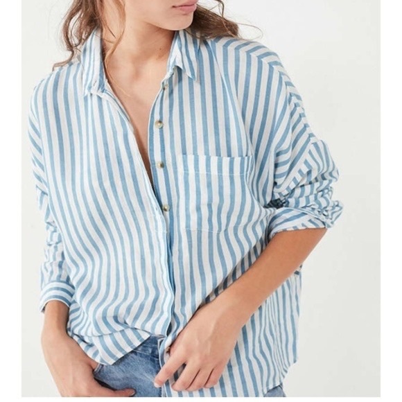 BDG urban outfitters striped button down shirt - Picture 2 of 4